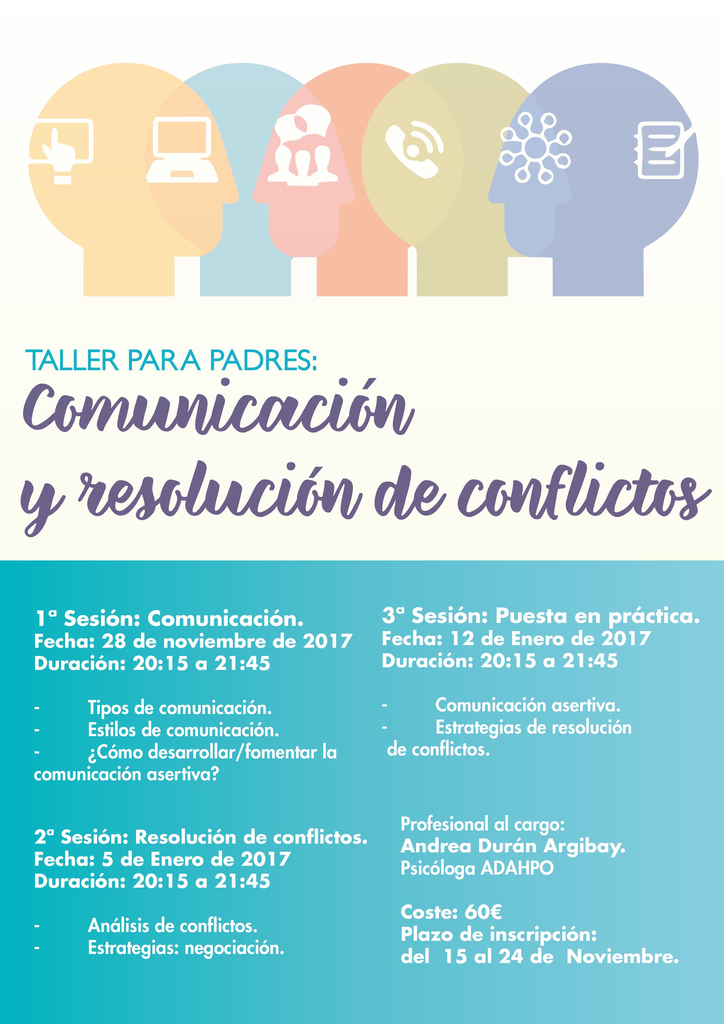 taller comunicación y resolución de conflictos